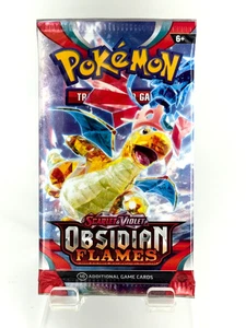 Pokemon SV Obsidian Flames Booster Pack - 10 Cards / Pack - Random Art - SEALED - Picture 1 of 2