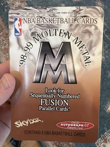 1998-99 Skybox Molten Metal NBA Pack - Unopened Basketball Cards (6) - Picture 1 of 2