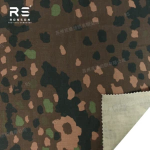 Tissu tissu tactique à carreaux coton camouflage pois allemand résistant à la déchirure - Photo 1/7