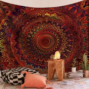Indian Mandala Tapestry – Boho Wall Hanging for Psychedelic & Hippie Room Decor - Imagen 1 de 16