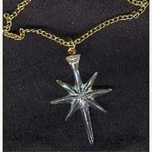 Retro Christmas ASTRAL NORTH STAR PENDANT NECKLACE Astronomy Charm Funky Jewelry - Picture 1 of 2