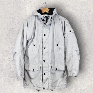 Carhartt WIP W'Anchorage Parka light grey insulated padded jacket coat UK S - Bild 1 von 7