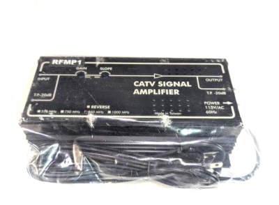 NEW Premium Coax RF CATV Signal Distribution Amplifier  20dB Gain 860mhz RFMP1 - Image 1 of 3