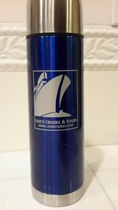 Zoe’s Cruises & Tours Metal Termo Aislado Viaje Ropa de Bebida Nuevo - Imagen 1 de 7