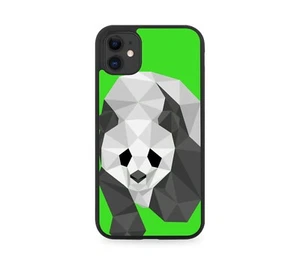 Custodia telefono gomma orso panda astratto panda forme geometriche J903 - Foto 1 di 2