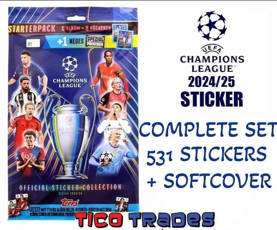 Topps Champions League Stickers 24/25 - Full Box