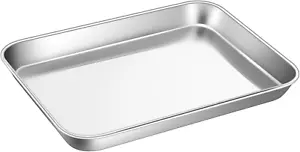 Baking Sheet Oven Pan Tray, Stainless Steel Cookie Sheet Pan for Oven, Mirror Fi - Picture 1 of 12