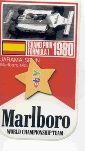 Marlboro Formel 1 Sticker Jarama 1980,top Sammlerstück,Erstbesitzer,D-110 - Bild 1 von 1