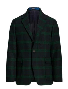Polo Ralph Lauren Men's Modern Wool Plaid Twill Sport Coat - 46R - Picture 1 of 11