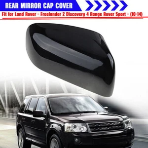 Glossy Black Fits Land Rover Sport LR2 LR4 2010~2014 Right Side Mirror Cover Cap - Picture 1 of 9