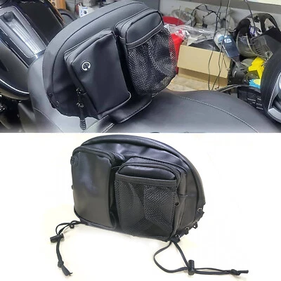 Rider Backrest Organizer Bag For Harley Touring Electra Road Tri Glide FLHT FLHX - Image 1 of 4