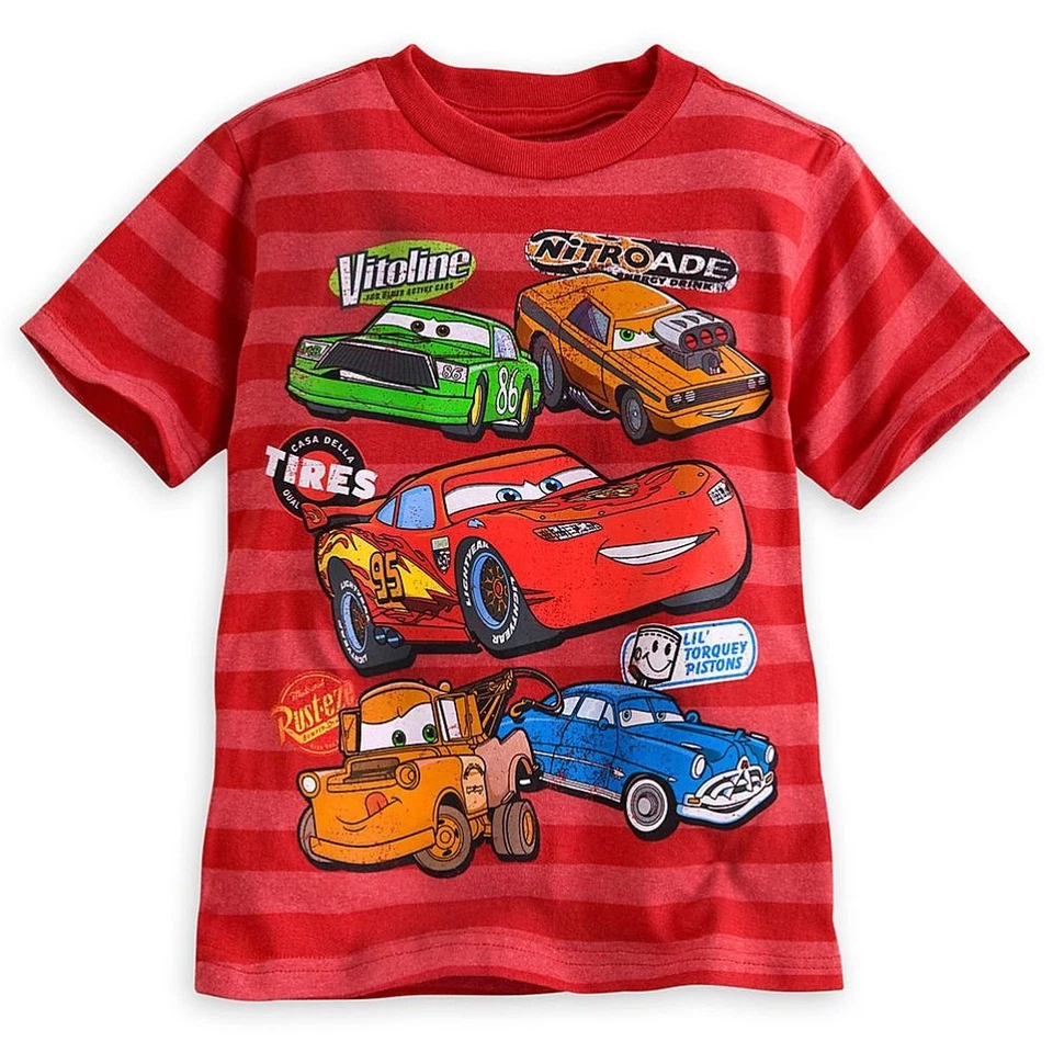 Camiseta manga corta Disney Store Cars Lightning McQueen Tow Mater niño talla 5/6 Foto 1 de 1