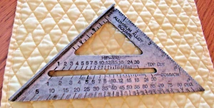 Herramienta Cuadrada Vintage HIP-VAL 7" Aleación de Aluminio, Viga Hecha en Taiwán - Imagen 1 de 6