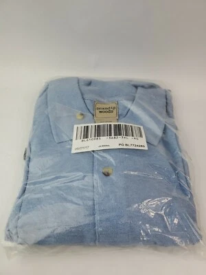 Scandia Woods  Men's Short   Sleeve Blue Tshirt  Button Up  Size 3XL. Foto 1 de 4