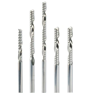 10pcs 1/8" 3.175mm One Flute CNC Router Bit End Mill Long Spiral Milling Cutter - Picture 1 of 12