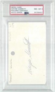 WAYNE GARRETT, 1969 NEW YORK METS W.S. CHAMPIONS, INDEX CARD, PSA/DNA NM-MT 8 - Picture 1 of 1