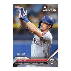 2023 Topps NOW 964 Evan Carter Smashes 1st Post Season HR -Free Shipping!