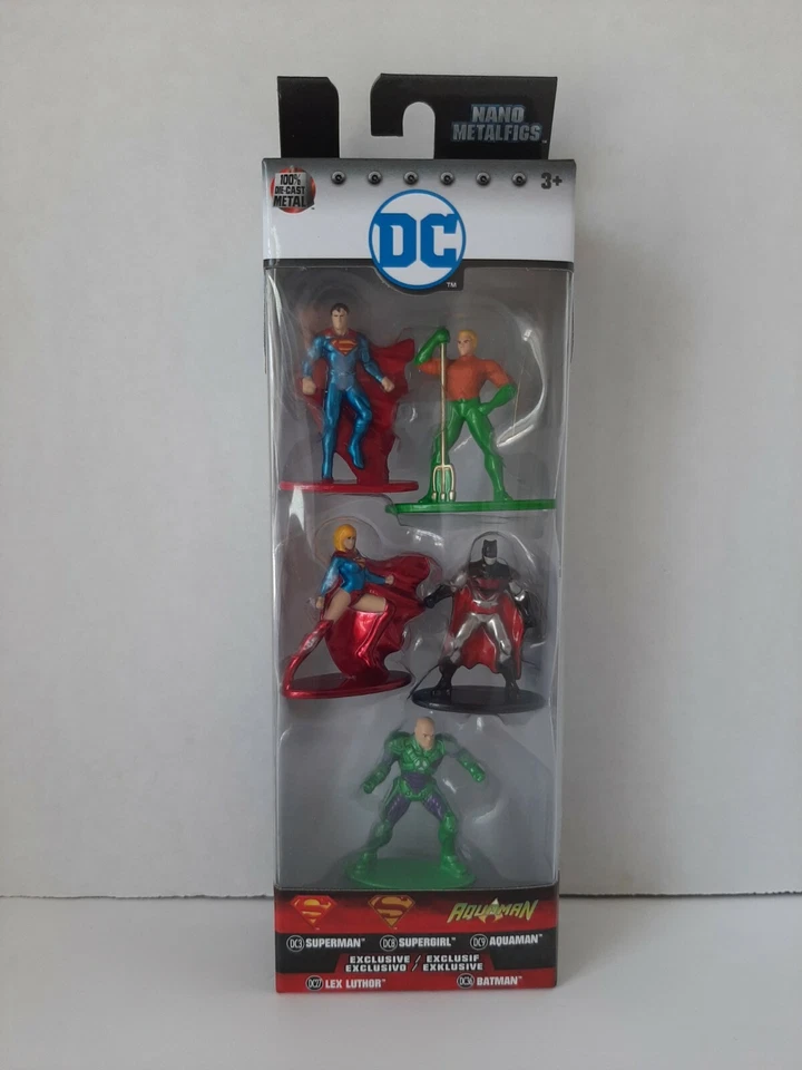 DC 漫画超人蝙蝠侠水生侠蝙蝠侠莱克斯·卢瑟金属 1.5 英寸人偶玩具 — 第 1/4 张图片