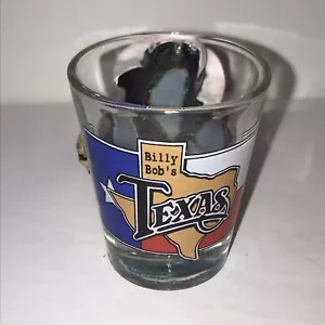 Billy Bob’s Texas Fort Worth Souvenir Schnapsglas mit angenähtem animiertem Cowboy - Bild 1 von 6