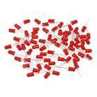 Eco Friendly 100Pcs LED F5 5MM RED LIGHT Bulb Lamp Safe and Energy Efficient