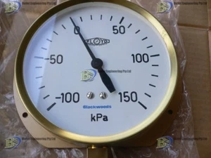 FLOYD BLACKWOODS COMPOUND GAUGE 6" -100 TO 150KPA 3/8" FITTING - Picture 1 of 3