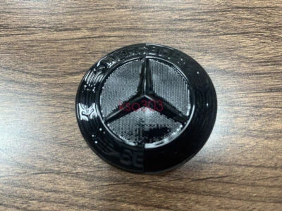 NEGRO BRILLANTE MERCEDES W211 W221 PARRILLA DELANTERA INSIGNIA EMBLEMA GENUINO E320 E350 S550 Foto 1 de 4
