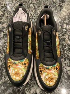 NEW-Aldo Mens Zenith Black Multicolor Sneakers Size 12 - Picture 1 of 8
