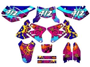 2005-2023 DRZ 400 ZANY Pink Senge Graphics Kit Compatible with Suzuki - Picture 1 of 10