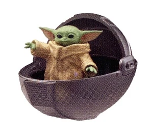 Star Wars 6" Grogu (The Child) & Hover Pram Action Figure Disney Hasbro NEW - Picture 1 of 6