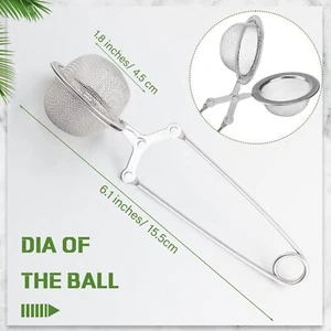 20 Pcs Loose Leaf Tea Infuser Stainless Steel Mesh Snap Tea Ball Strainers wi... - Picture 1 of 6