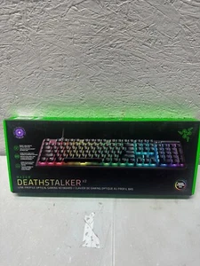 Razer DeathStalker V2 Low Profile Optical Switches Clicky Purple Gaming Keyboard - Picture 1 of 2