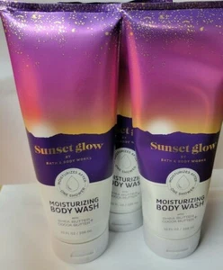 Bath & Body Works Sunset Glow Moisturizing Body Wash x3  - Picture 1 of 1