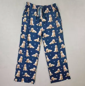 Comfies Pants Womens Medium Blue Dog Print NEW Goldendoodle Lounge Pajamas - Picture 1 of 8