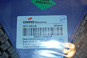 HC1-2R3-R, COOPER, FIXED IND 2.3UH 22.3A 2 MOHM SMD (LOT OF 5) - Bild 1 von 2