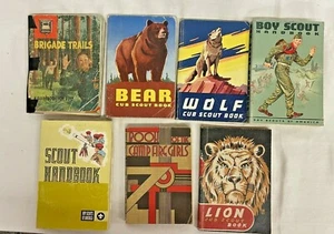 Scout Handbooks Boy Scout Brigade Trails Camp Fire Girls Book Lot of 7 - Picture 1 of 12