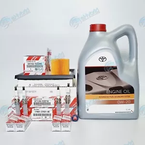 Genuine Toyota Auris Hybrid Service Kit 2010 to 2018 1.8L with 0w20 Oil & Plugs - Picture 1 of 1
