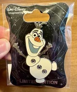 Disney WDI Disneyland 60th Anniversary Diamond Character LE 250 60 Pin - Olaf - Picture 1 of 9