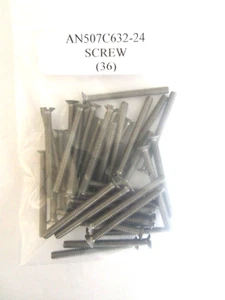 AN507C632-24 Flat Countersunk Screw 6-32 x 1-1/2" Slotted Stainless - Lot of 55 - Picture 1 of 3