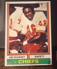 1974 Topps Football Jim Kearney Card #193 In Ex+ Condition