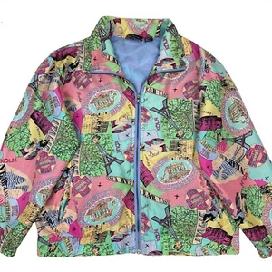 Chaqueta Bomber Vintage Mureli Seda Cremallera Completa - Para Mujer Talla Pequeña - Imagen 1 de 11