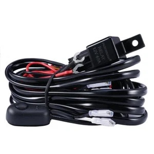 1pcs Auxbeam Led Light Bar Wiring Harness w/ 12V 40Amp Fuse Relay ON/Off Switch - Foto 1 di 8