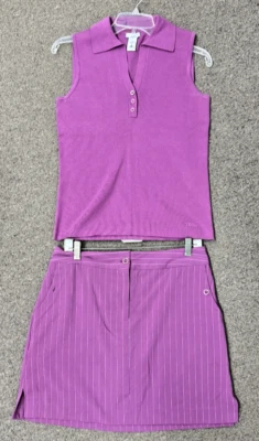 Purple Izod Top & Short / Skirt Golf Outfit Women's Small - Image 1 of 4