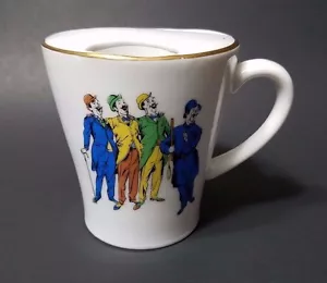 Viletta's Arts Mustache Mug Cup London Bobby English Gentlemen Mustache Guard - Picture 1 of 6