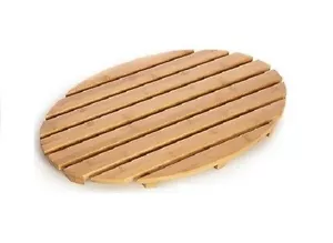 Neu Natur Bambusholz Holz Oval Badewanne Dusche Entenbrett Lattenmatte Rutschfest - Bild 1 von 1