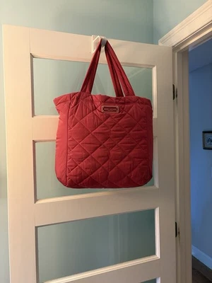 Marc Jacobs Quilted Nylon Tote Bag – Raspberry Pink - Image 1 of 4
