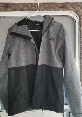 The North Face TNF DryVent Millerton Grey Full-Zip Lined Rain Jacket Men's Small - Image 1 of 4