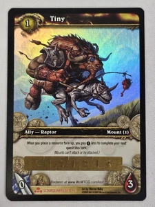World of Warcraft TCG - Tiny - Holo Legendary - Unbenutzte Beutekarte (Spielzeug) - Bild 1 von 7