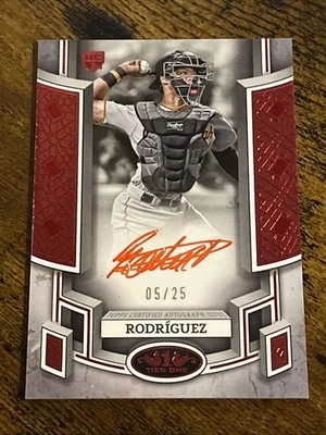 Endy Rodriguez 2024 Topps Tier One Break Out Red Auto /25 BOA-ER Rookie RC - Image 1 of 2