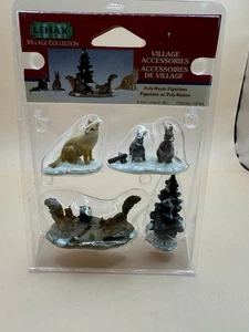Lemax Village Collection 2001 Woodland Animals Set Of 4 Figurines - Picture 1 of 2