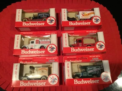 Vintage Budweiser Delivery Trucks LOT 1979 Lledo. Models Of Days Gone By NRFB - Image 1 of 4